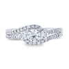 Thumbnail Image 3 of Diamond 3-Stone Engagement Ring 1 ct tw Round 14K White Gold