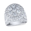 Thumbnail Image 1 of Diamond Engagement Ring 5 ct tw Round/Baguette 14K White Gold