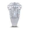 Thumbnail Image 1 of Diamond Engagement Ring 5 ct tw Round/Baguette 14K White Gold