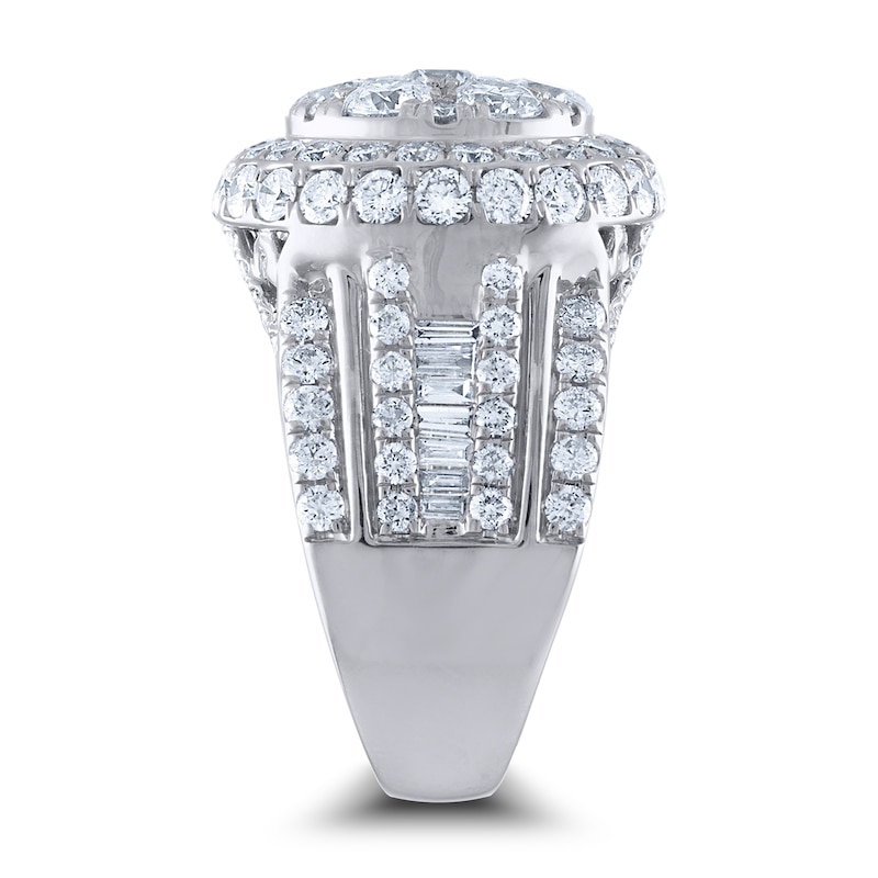 Main Image 2 of Diamond Engagement Ring 5 ct tw Round/Baguette 14K White Gold