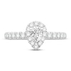 Thumbnail Image 1 of Diamond Engagement Ring 3/4 ct tw Round/Pear-shaped 14K White Gold