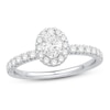Thumbnail Image 1 of Diamond Engagement Ring 3/4 ct tw Round/Oval 14K White Gold