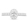 Thumbnail Image 1 of Diamond Engagement Ring 3/4 ct tw Round/Oval 14K White Gold