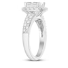 Thumbnail Image 2 of Diamond Engagement Ring 1-1/2 ct tw Round/Princess 14K White Gold