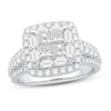 Thumbnail Image 0 of Diamond Engagement Ring 2 ct tw Round/Princess 14K White Gold