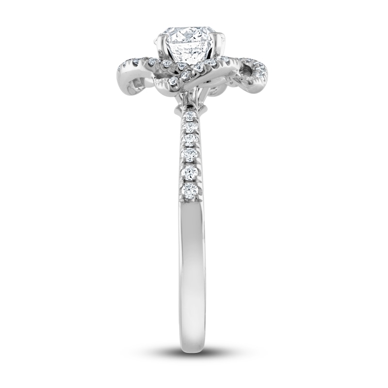 Main Image 2 of Diamond Engagement Ring 7/8 ct tw Round 14K White Gold
