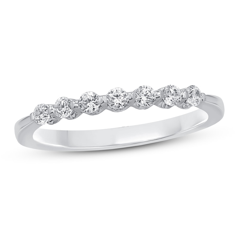 Main Image 1 of Diamond Anniversary Ring 1/4 ct tw Round 14K White Gold