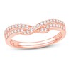 Thumbnail Image 1 of Diamond Contour Ring 1/4 ct tw Round 14K Rose Gold