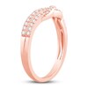 Thumbnail Image 1 of Diamond Contour Ring 1/4 ct tw Round 14K Rose Gold