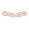 Thumbnail Image 3 of Diamond Contour Ring 1/4 ct tw Round 14K Rose Gold