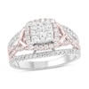 Thumbnail Image 0 of Diamond Engagement Ring 1 ct tw Round 10K Two-Tone Gold