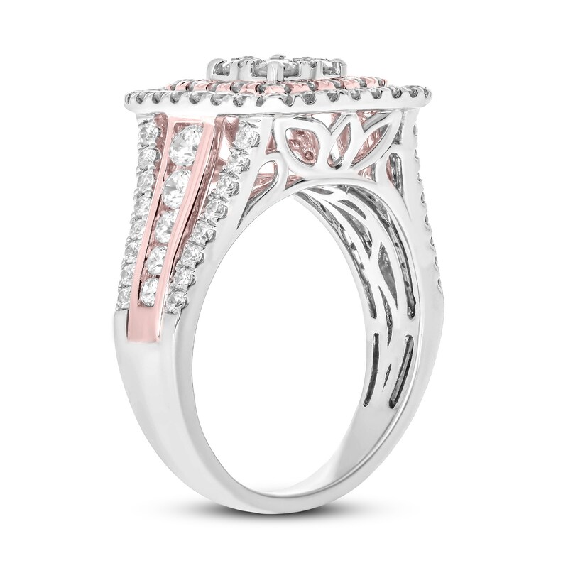 Main Image 2 of Diamond Engagement Ring 1-1/2 ct tw Round 10K Two-Tone Gold