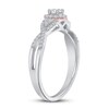 Thumbnail Image 2 of Diamond Engagement Ring 1/3 ct tw Round 14K Two-Tone Gold