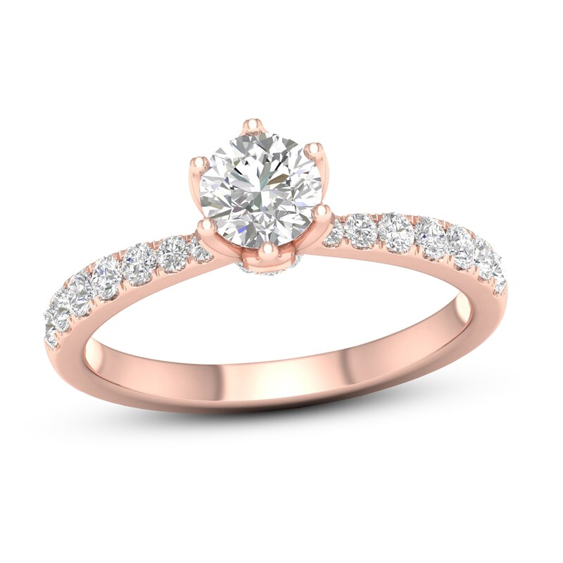 Main Image 1 of Diamond Ring 3/4 ct tw Round 14K Rose Gold