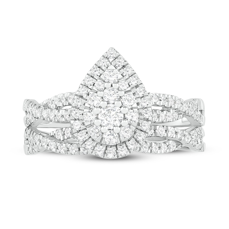 Main Image 2 of Diamond Bridal Set 3/4 ct tw Round 14K White Gold