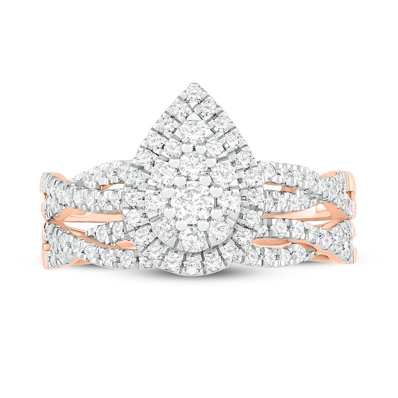 Main Image 2 of Diamond Bridal Set 3/4 ct tw Round 14K Rose Gold