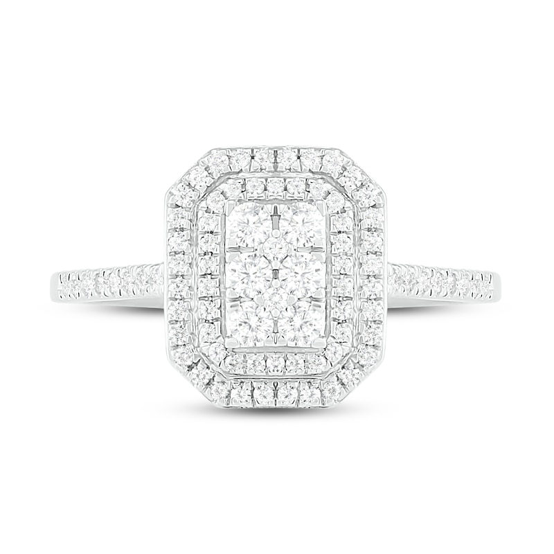 Main Image 2 of Diamond Engagement Ring 3/8 ct tw Round 14K White Gold