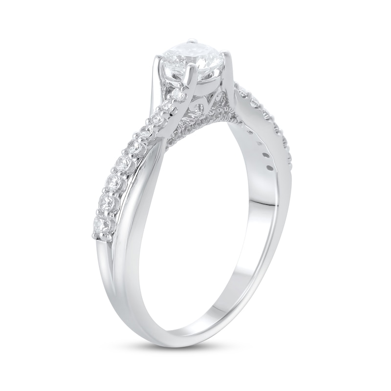 Main Image 2 of Diamond Engagement Ring 3/4 ct tw Round 14K White Gold