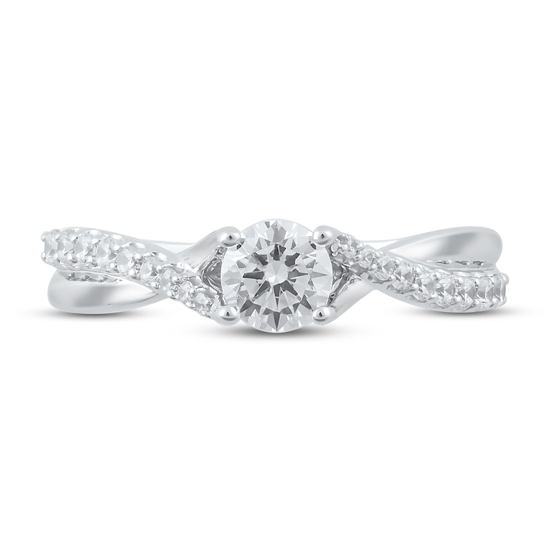 Main Image 3 of Diamond Engagement Ring 3/4 ct tw Round 14K White Gold