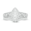 Thumbnail Image 2 of Diamond Bridal Set 1/2 ct tw Round 14K White Gold