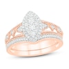 Thumbnail Image 1 of Diamond Bridal Set 1/2 ct tw Round 14K Rose Gold