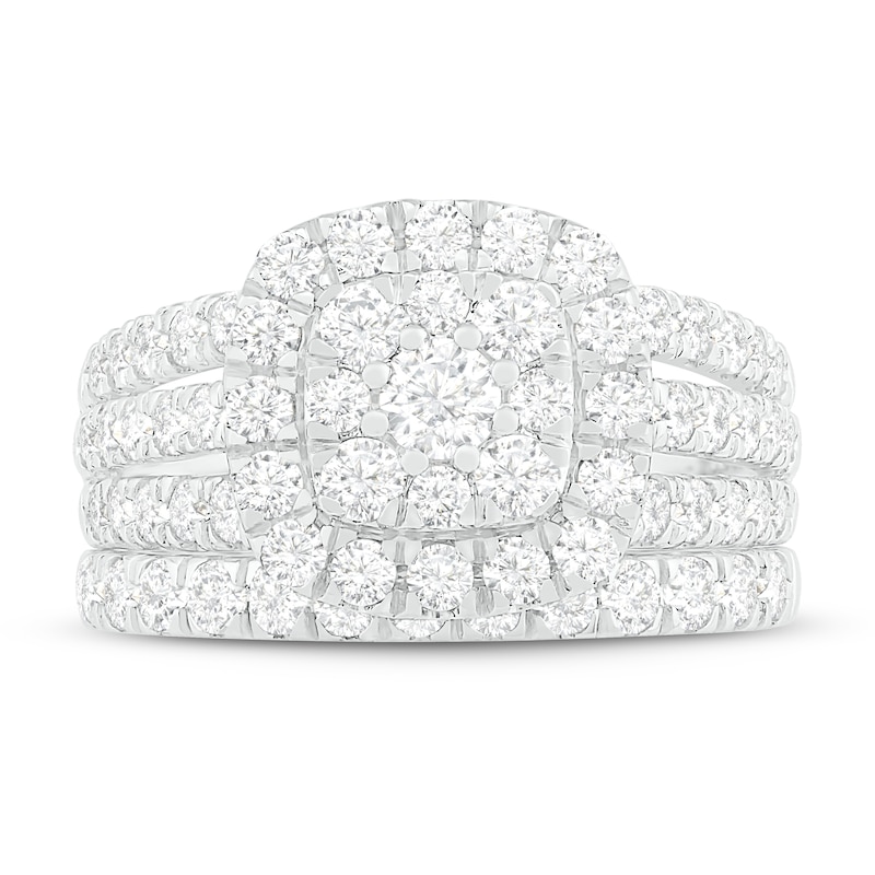 Main Image 2 of Diamond Bridal Set 1-3/4 ct tw Round 14K White Gold