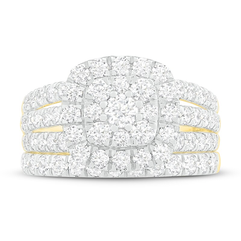 Main Image 2 of Diamond Bridal Set 1-3/4 ct tw Round 14K Yellow Gold