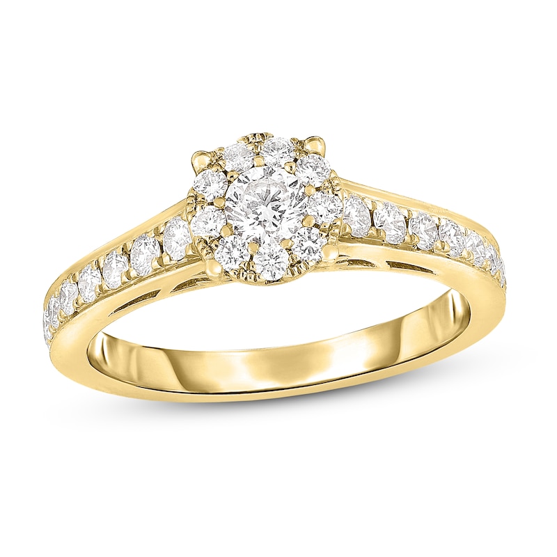 Main Image 1 of Diamond Ring 1/2 ct tw Round 14K Yellow Gold
