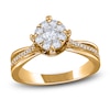 Thumbnail Image 0 of Diamond Engagement Ring 3/8 ct tw Round 14K Yellow Gold