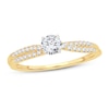 Thumbnail Image 1 of Diamond Engagement Ring 1/2 ct tw Round 14K Yellow Gold