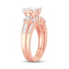 Thumbnail Image 2 of Diamond Bridal Set 1-1/2 ct tw Round/Princess/Baguette 14K Rose Gold