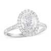 Thumbnail Image 1 of Diamond Engagement Ring 1-3/4 ct tw Oval/Round 18K White Gold