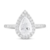 Thumbnail Image 3 of Diamond Engagement Ring 1-1/2 ct tw Pear-shaped 18K White Gold