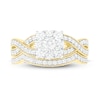 Thumbnail Image 2 of Diamond Bridal Set 7/8 ct tw Round 14K Yellow Gold
