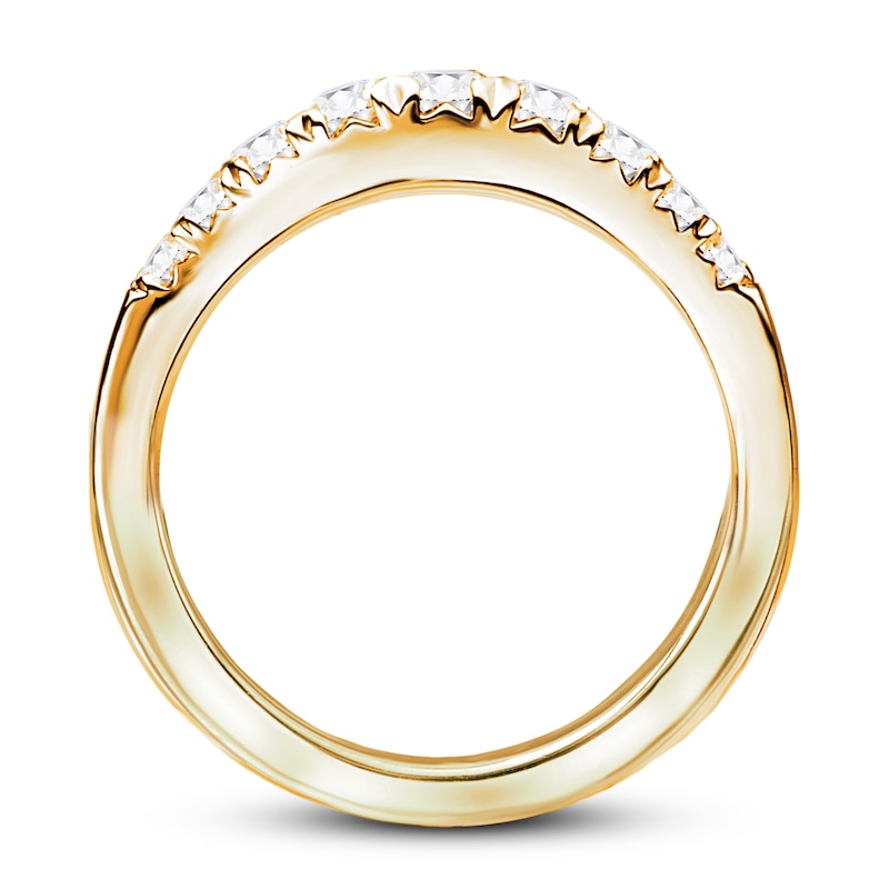 Diamond Anniversary Ring 1/2 ct tw Round 14K Yellow Gold