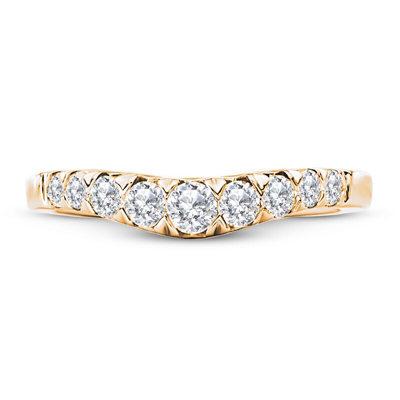 Main Image 4 of Diamond Anniversary Ring 1/2 ct tw Round 14K Yellow Gold
