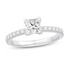 Thumbnail Image 1 of Diamond Engagement Ring 1-1/8 ct tw Princess/Round 14K White Gold