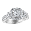 Thumbnail Image 1 of Diamond Engagement Ring 1-1/8 ct tw Round/Baguette 14K White Gold