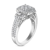 Thumbnail Image 2 of Diamond Engagement Ring 1-1/8 ct tw Round/Baguette 14K White Gold
