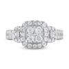 Thumbnail Image 3 of Diamond Engagement Ring 1-1/8 ct tw Round/Baguette 14K White Gold
