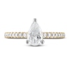 Thumbnail Image 3 of Diamond Engagement Ring 1-1/3 ct tw Pear-shaped/Round 14K Yellow Gold