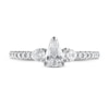 Thumbnail Image 3 of Diamond Engagement Ring 7/8 ct tw Pear-shaped/Round 14K White Gold
