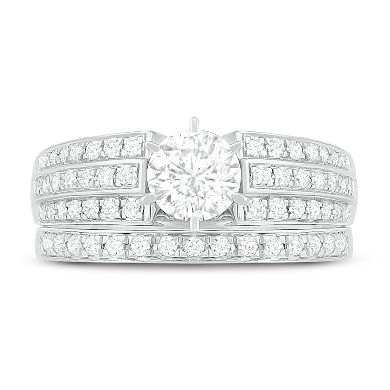 Main Image 2 of Diamond Bridal Set 7/8 ct tw Round 14K White Gold