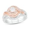 Thumbnail Image 1 of Diamond Bridal Set 1/2 ct tw Round 14K Two-Tone Gold