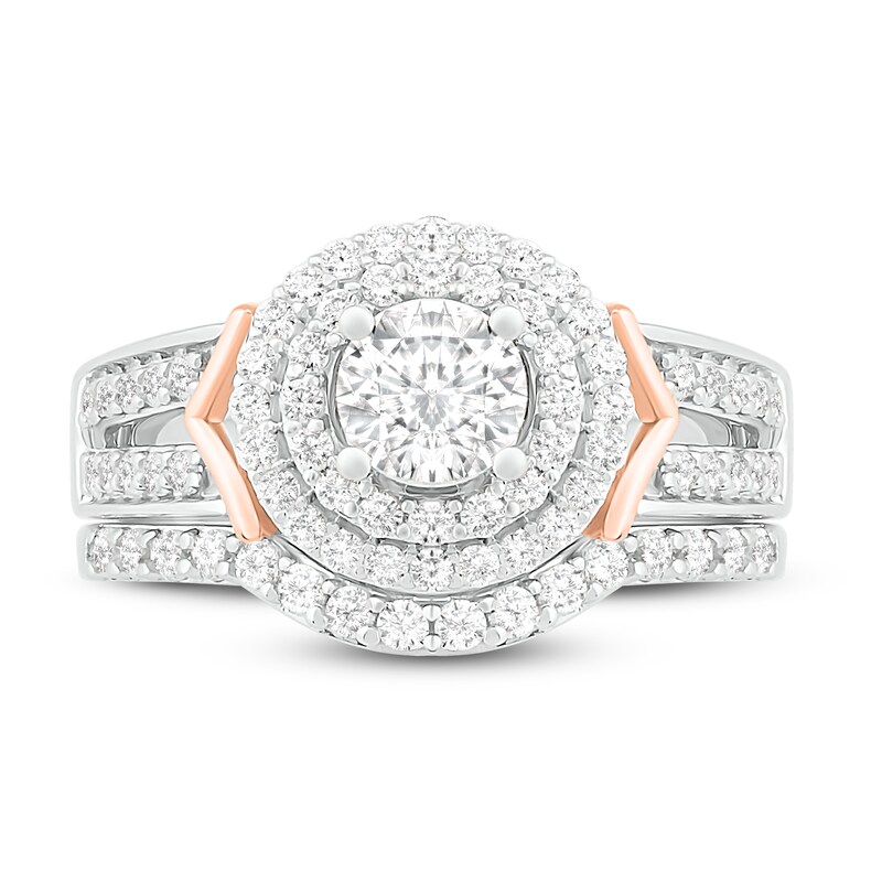 Main Image 2 of Diamond Bridal Set 1 ct tw Round 14K Two-Tone Gold
