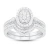 Thumbnail Image 1 of Diamond Bridal Set 1/2 ct tw Round 14K White Gold