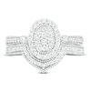 Thumbnail Image 1 of Diamond Bridal Set 1/2 ct tw Round 14K White Gold