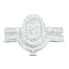 Thumbnail Image 2 of Diamond Bridal Set 1/2 ct tw Round 14K White Gold