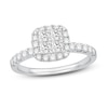 Thumbnail Image 1 of Diamond Engagement Ring 1 ct tw Princess/Round 14K White Gold