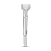 Thumbnail Image 2 of Diamond Engagement Ring 1/3 ct tw Round/Emerald 14K White Gold